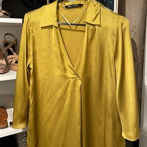 Zara Tunic, olive/golden color